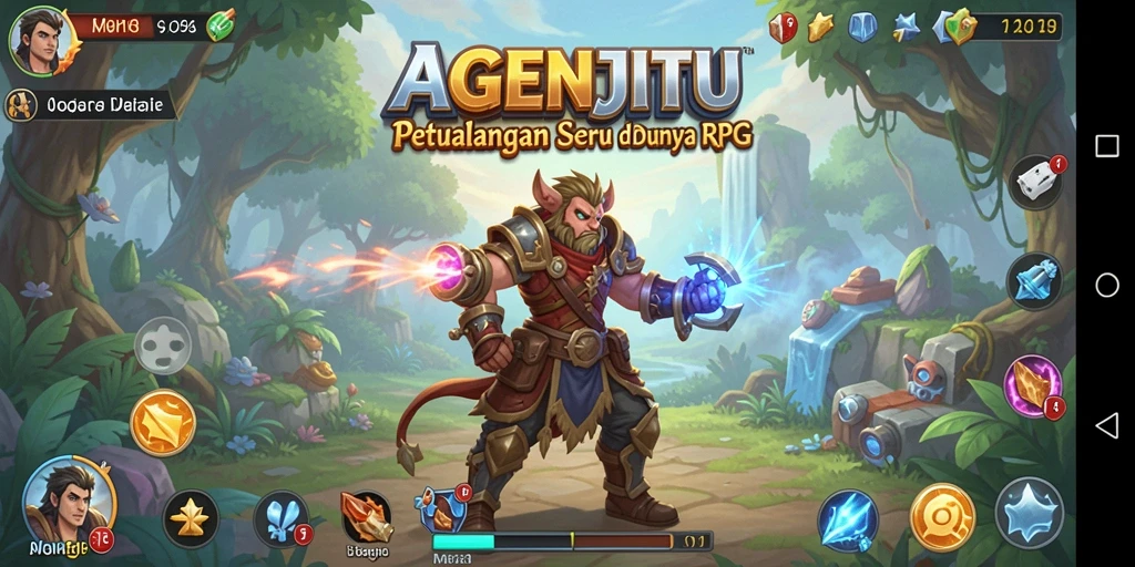 Tampilan gameplay AGENJITU yang memukau dan mendebarkan.