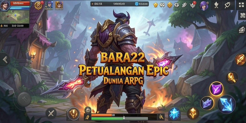 Tampilan gameplay BARA22 yang seru dan mendebarkan.
