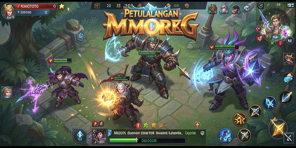 Tampilan gameplay FOMOTOTO yang menakjubkan dalam dunia MMORPG.