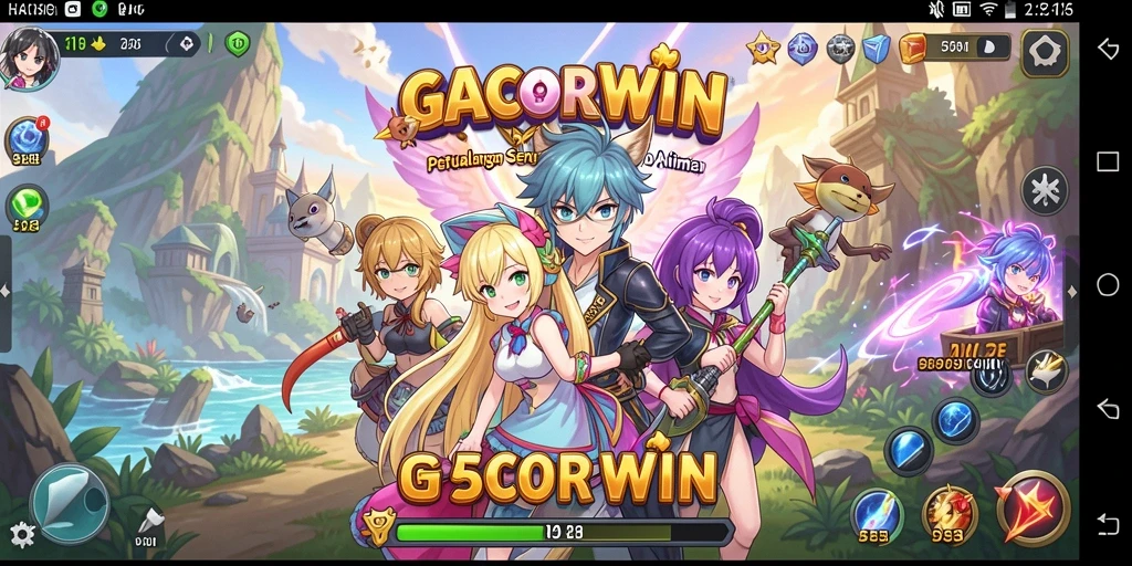Tampilan gameplay menawan dalam dunia anime GACORWIN.
