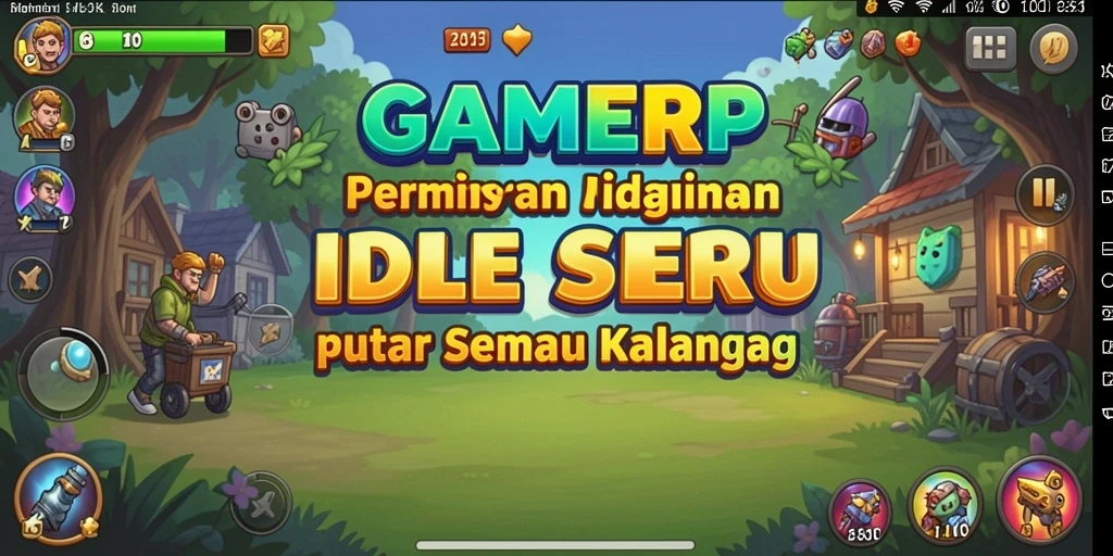 Screenshot GAMERP menunjukkan gameplay Idle yang seru dan menarik.