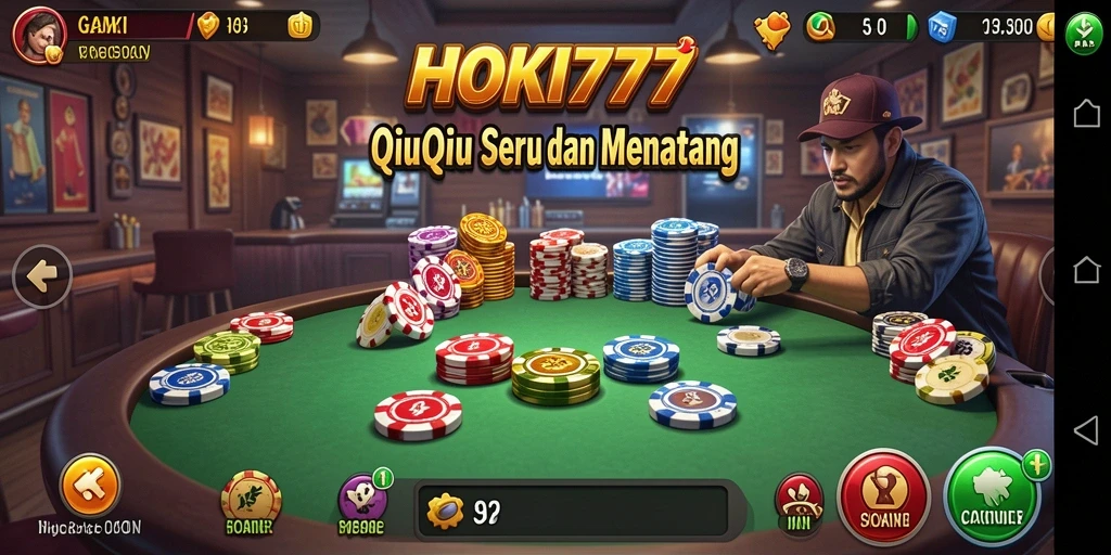 Gameplay QiuQiu yang seru dan kompetitif di HOKI777.