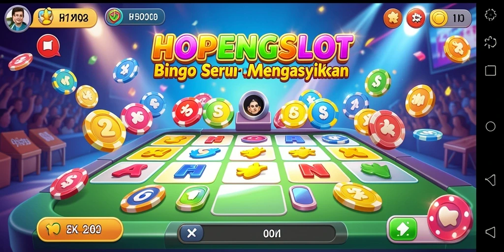 Screenshot gameplay HOPENGSLOT menampilkan keseruan permainan Bingo.