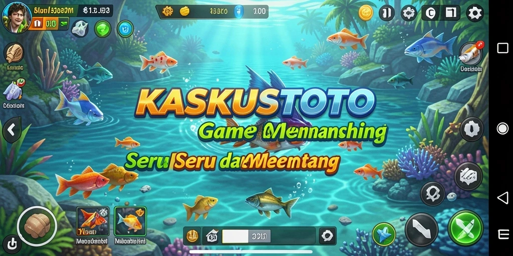 Tampilan gameplay KASKUSTOTO yang menawan saat memancing.