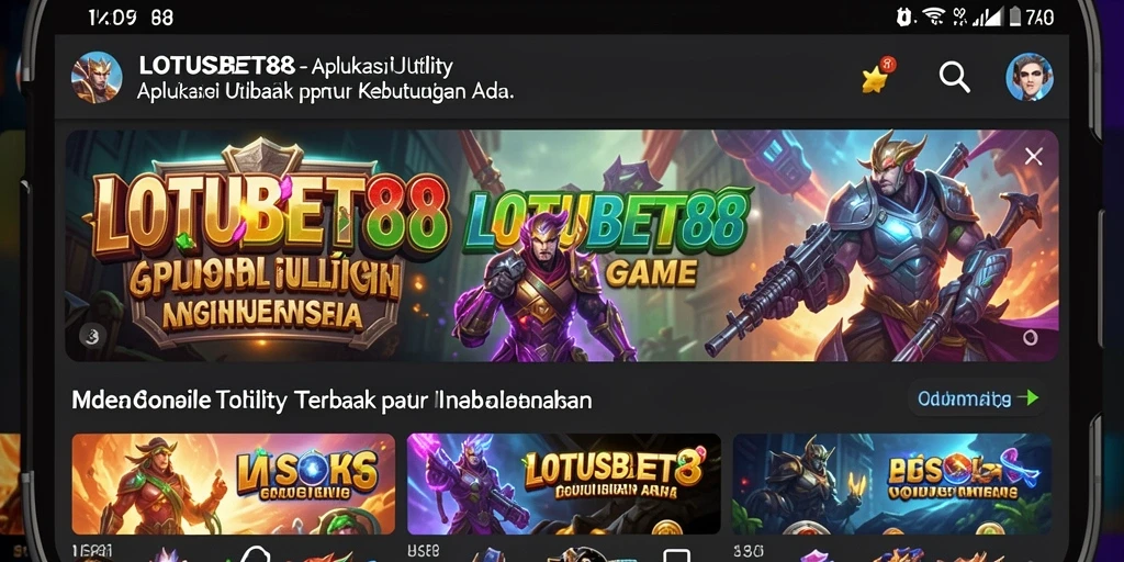 Tampilan antarmuka LOTUSBET88 yang menarik dan mudah digunakan.