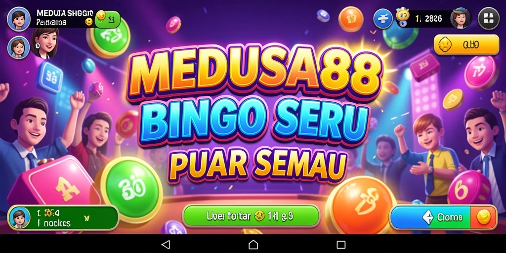 Screenshot gameplay MEDUSA88 yang menunjukkan suasana permainan Bingo.