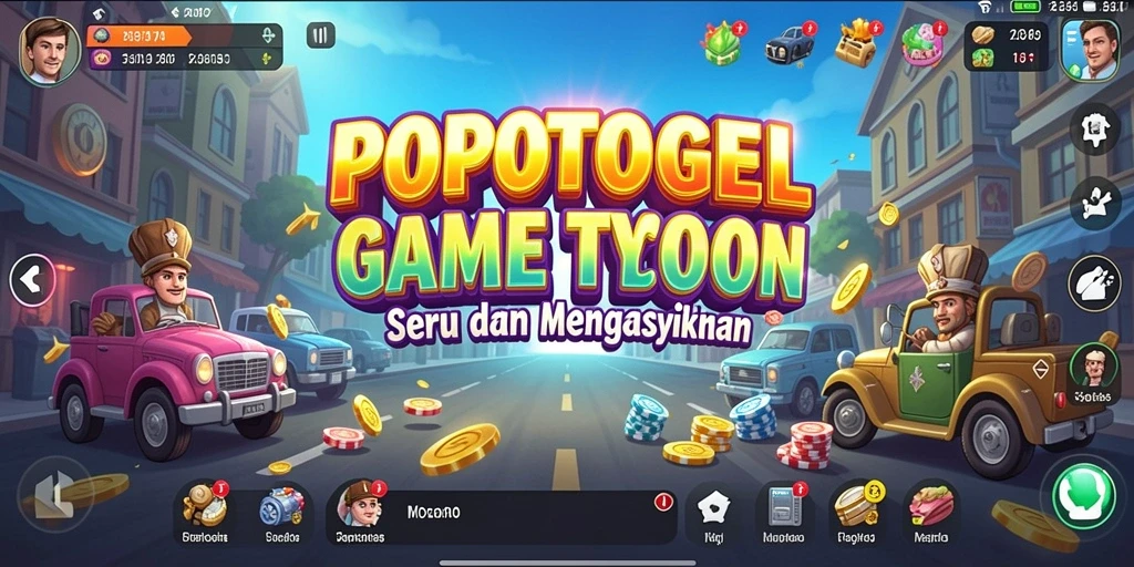 Screenshot gameplay <strong>POPOTOGEL</strong> menampilkan pengalaman Tycoon yang seru.