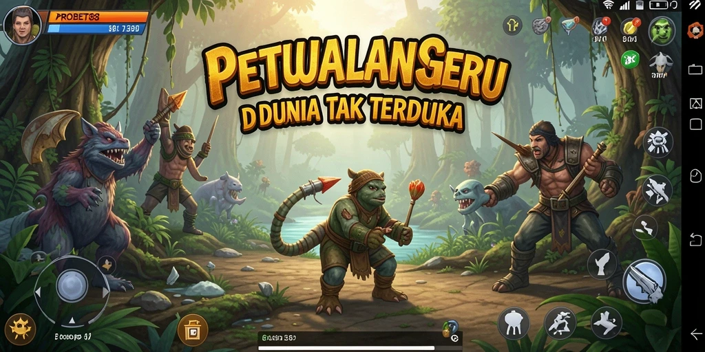 Tampilan gameplay PROBET88 dengan misi petualangan yang menarik.