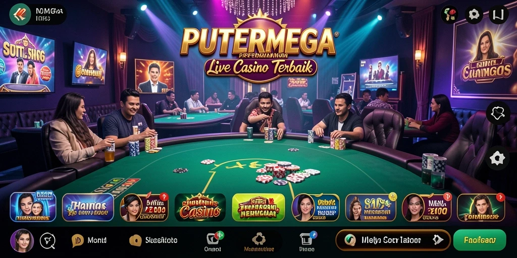 Gameplay menarik dengan dealer profesional di PUTERMEGA.