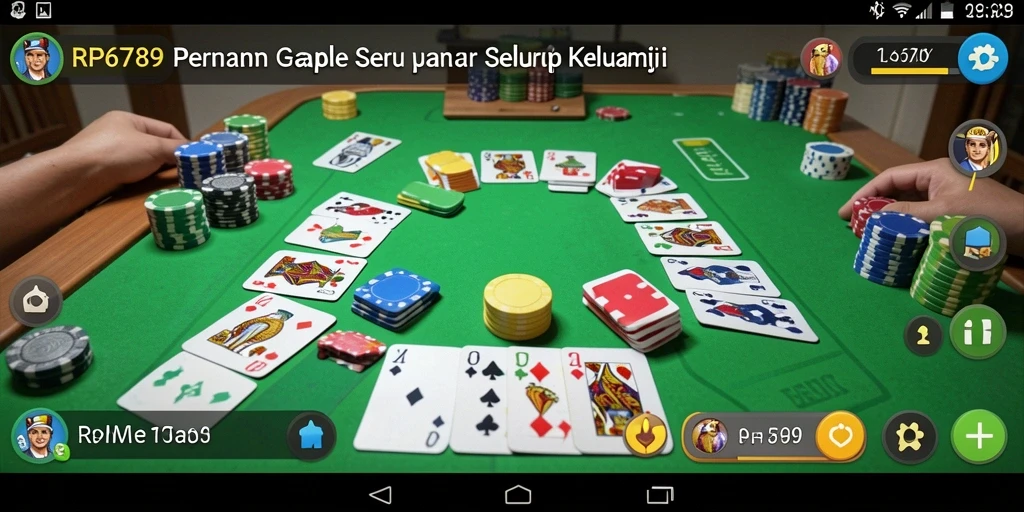 Tangkapan layar gameplay Gaple yang seru dan interaktif.