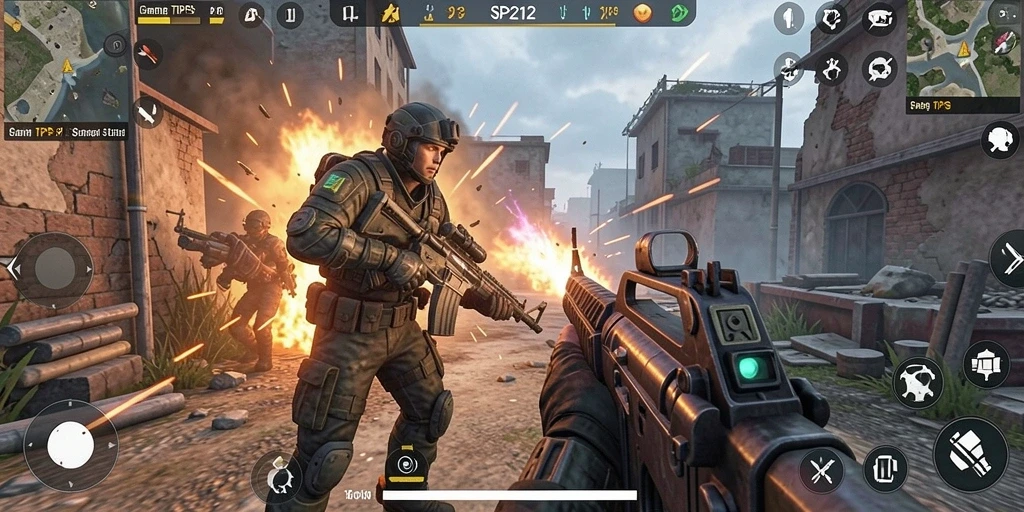 Tampilan gameplay SP212 yang intens dan mendebarkan.