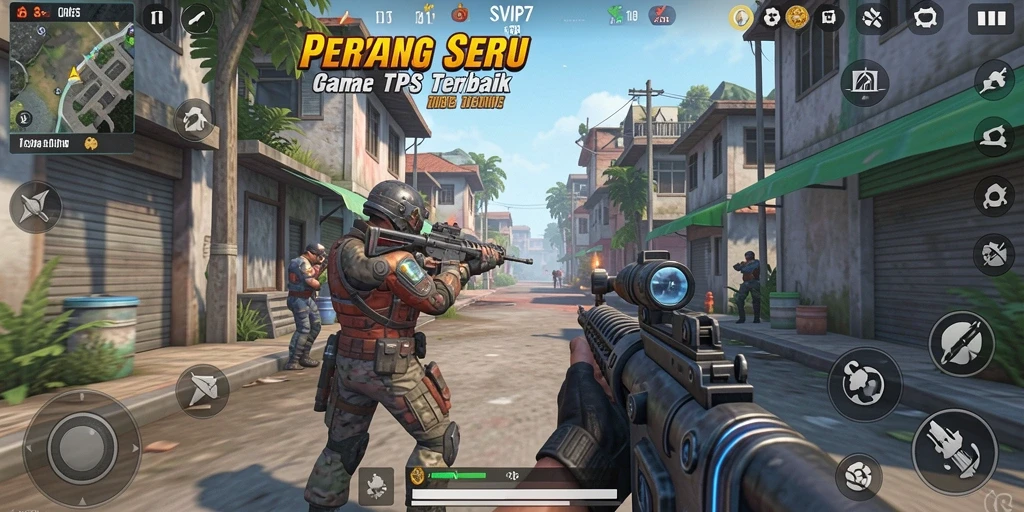 Tangkapan layar gameplay SVIP7 menampilkan aksi pertempuran yang mendebarkan.