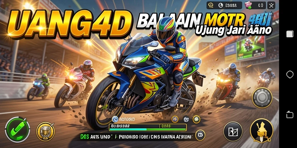 Gameplay seru balapan motor UANG4D dengan grafis mengesankan.